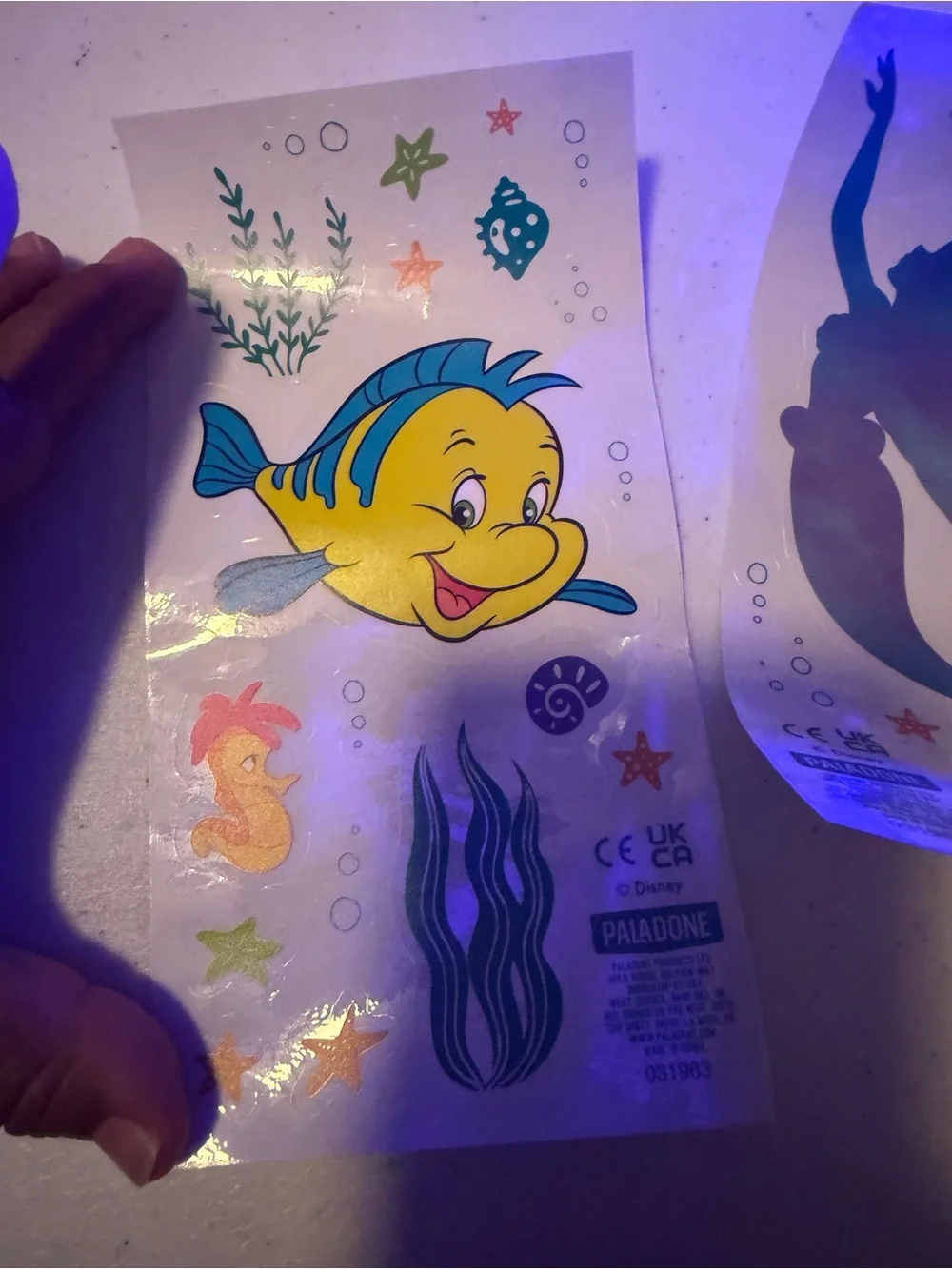 Disney Princess Little Mermaid Night Projection Lamp - Aqua Blue